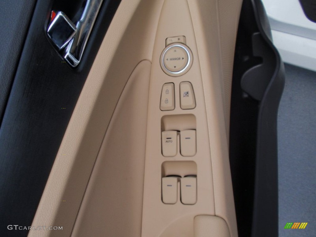 2014 Sonata GLS - Pearl White / Camel photo #22