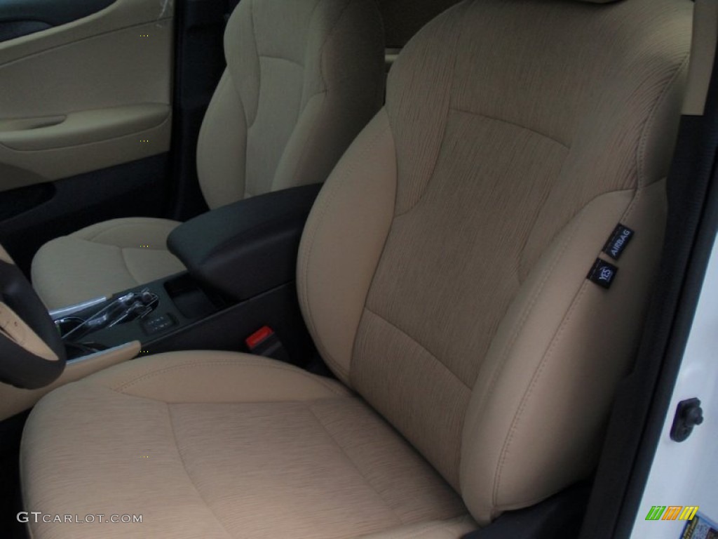 2014 Sonata GLS - Pearl White / Camel photo #24