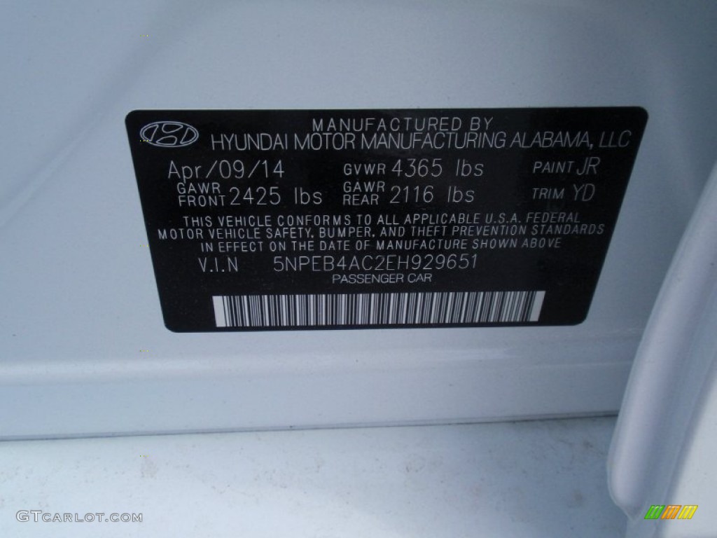 2014 Sonata GLS - Pearl White / Camel photo #32