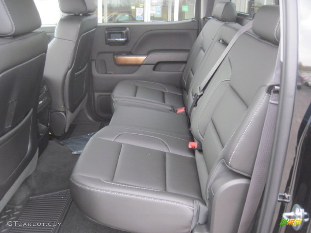 2015 Chevrolet Silverado 3500HD LTZ Crew Cab Dual Rear Wheel 4x4 Rear Seat Photo #93292155
