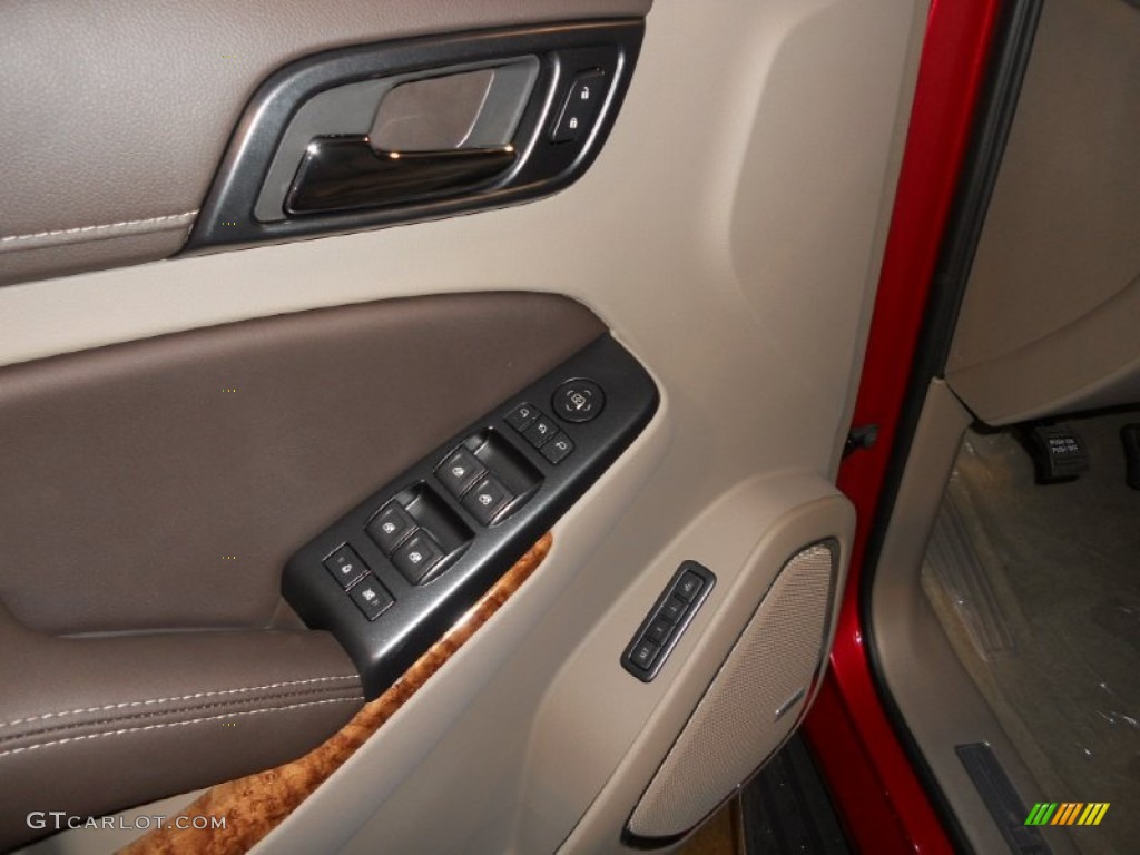 2015 Suburban LTZ 4WD - Crystal Red Tintcoat / Cocoa/Dune photo #9