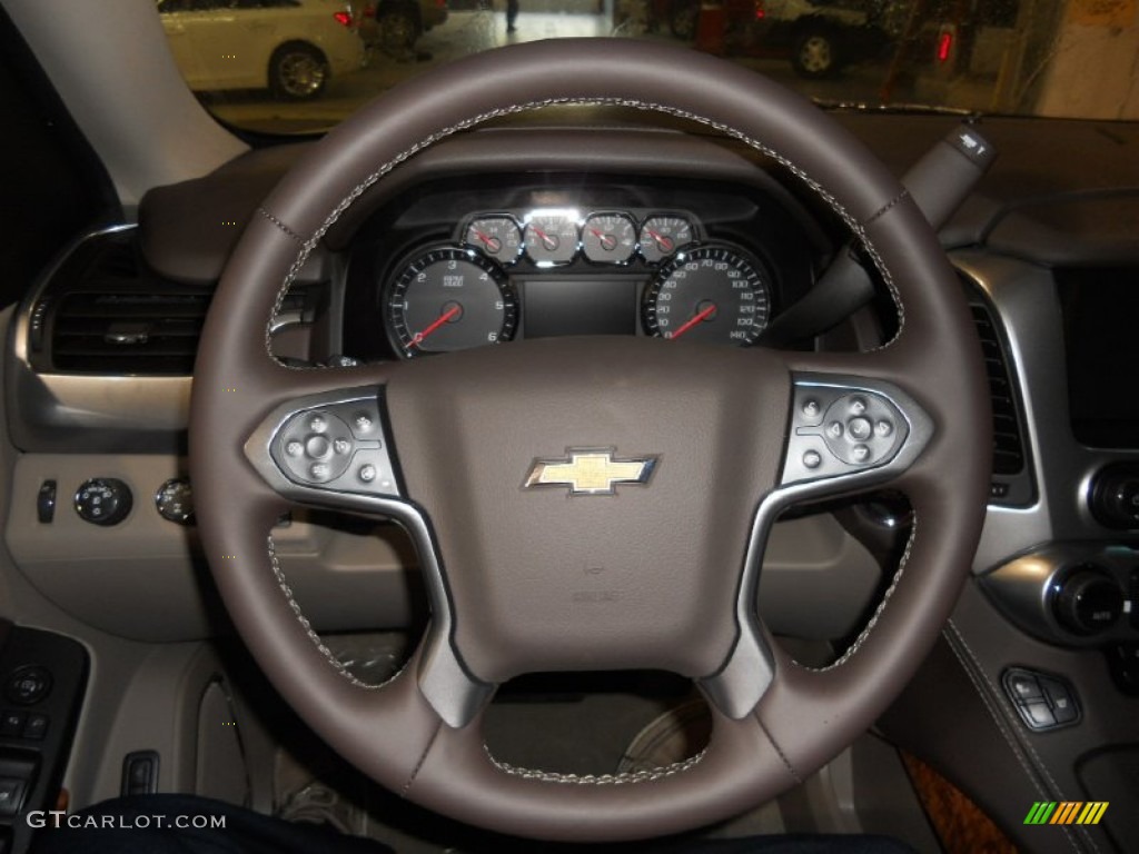 2015 Suburban LTZ 4WD - Crystal Red Tintcoat / Cocoa/Dune photo #13