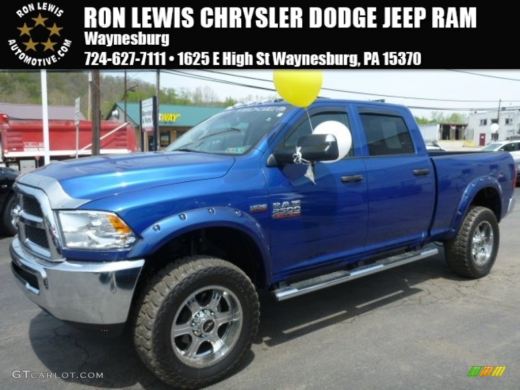 2014 2500 Tradesman Crew Cab 4x4 - Blue Streak Pearl Coat / Black/Diesel Gray photo #1