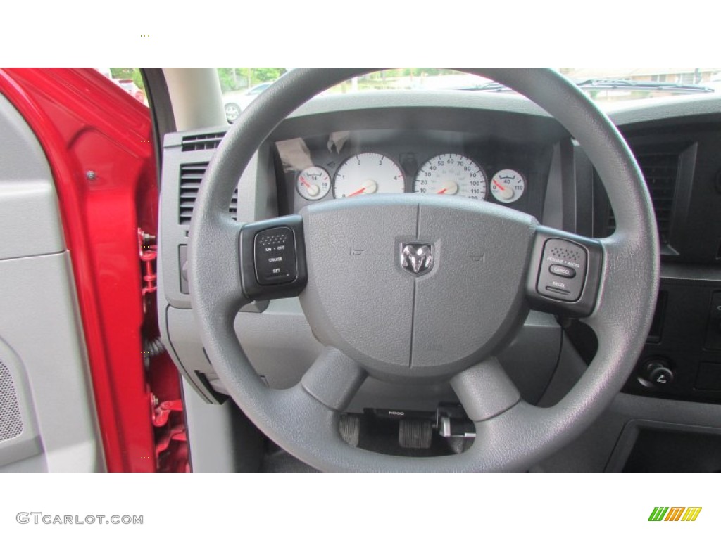 2008 Ram 3500 SLT Quad Cab 4x4 Dually - Inferno Red Crystal Pearl / Medium Slate Gray photo #50