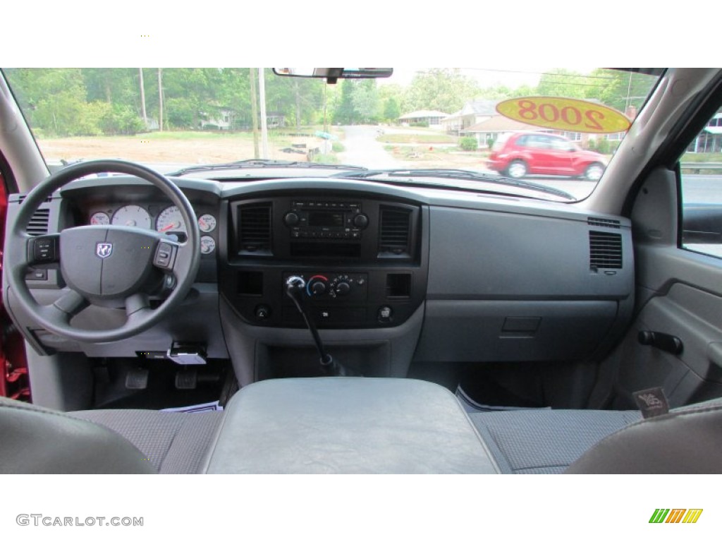 2008 Ram 3500 SLT Quad Cab 4x4 Dually - Inferno Red Crystal Pearl / Medium Slate Gray photo #76