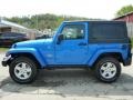 2014 Hydro Blue Pearl Coat Jeep Wrangler Sport 4x4  photo #2