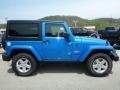 2014 Hydro Blue Pearl Coat Jeep Wrangler Sport 4x4  photo #6