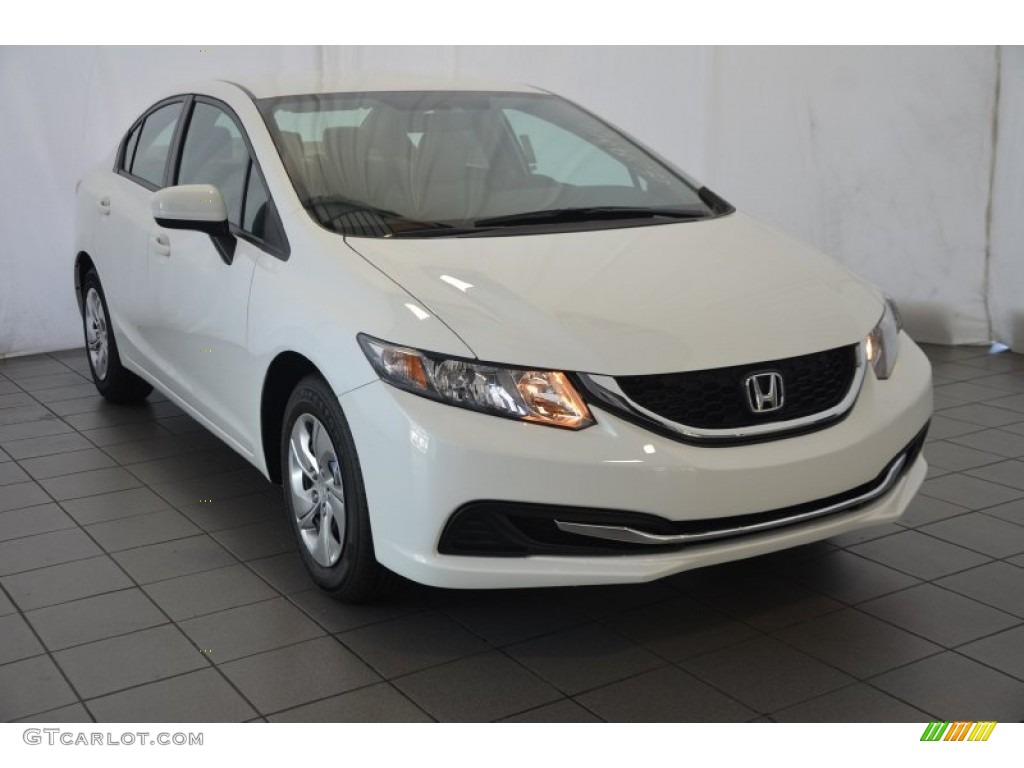 White Orchid Pearl Honda Civic