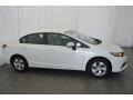 2014 White Orchid Pearl Honda Civic LX Sedan  photo #5