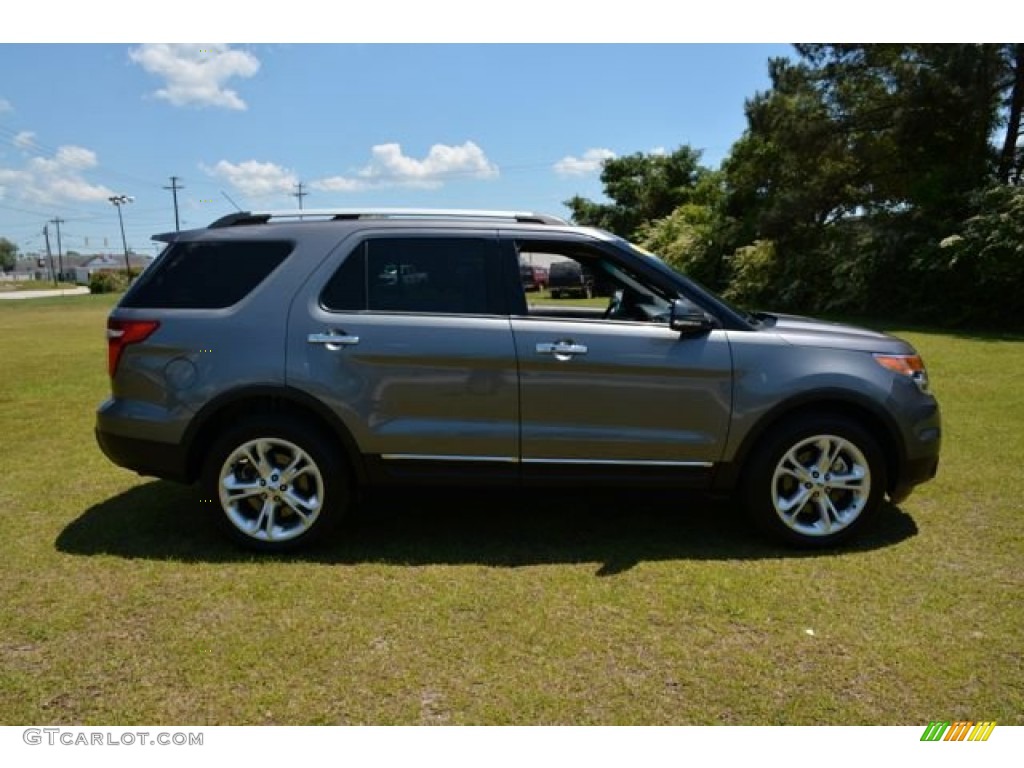 2013 Explorer Limited 4WD - Sterling Gray Metallic / Charcoal Black photo #4