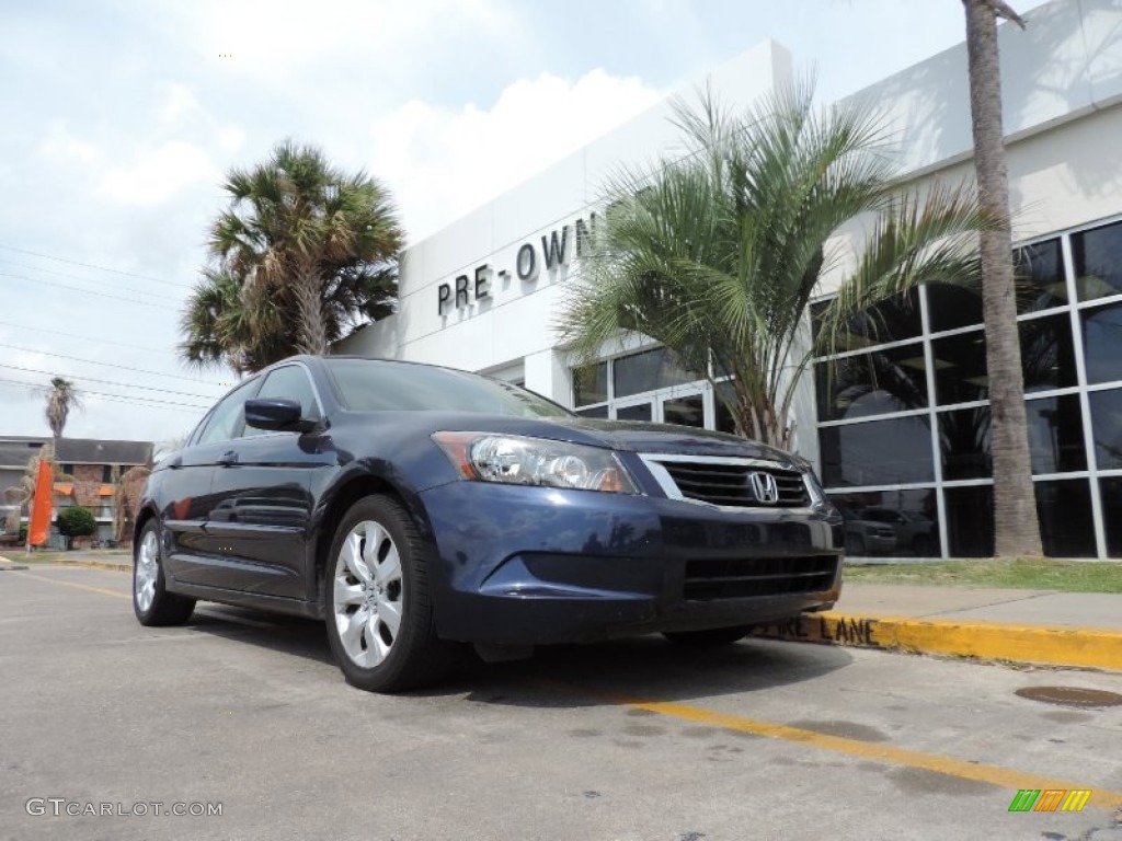 2008 Accord EX-L Sedan - Royal Blue Pearl / Gray photo #1