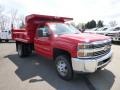 Victory Red - Silverado 3500HD WT Regular Cab Dump Truck Photo No. 4