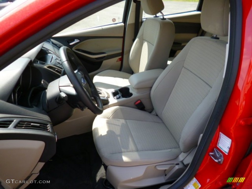 2012 Focus SEL 5-Door - Race Red / Stone photo #16