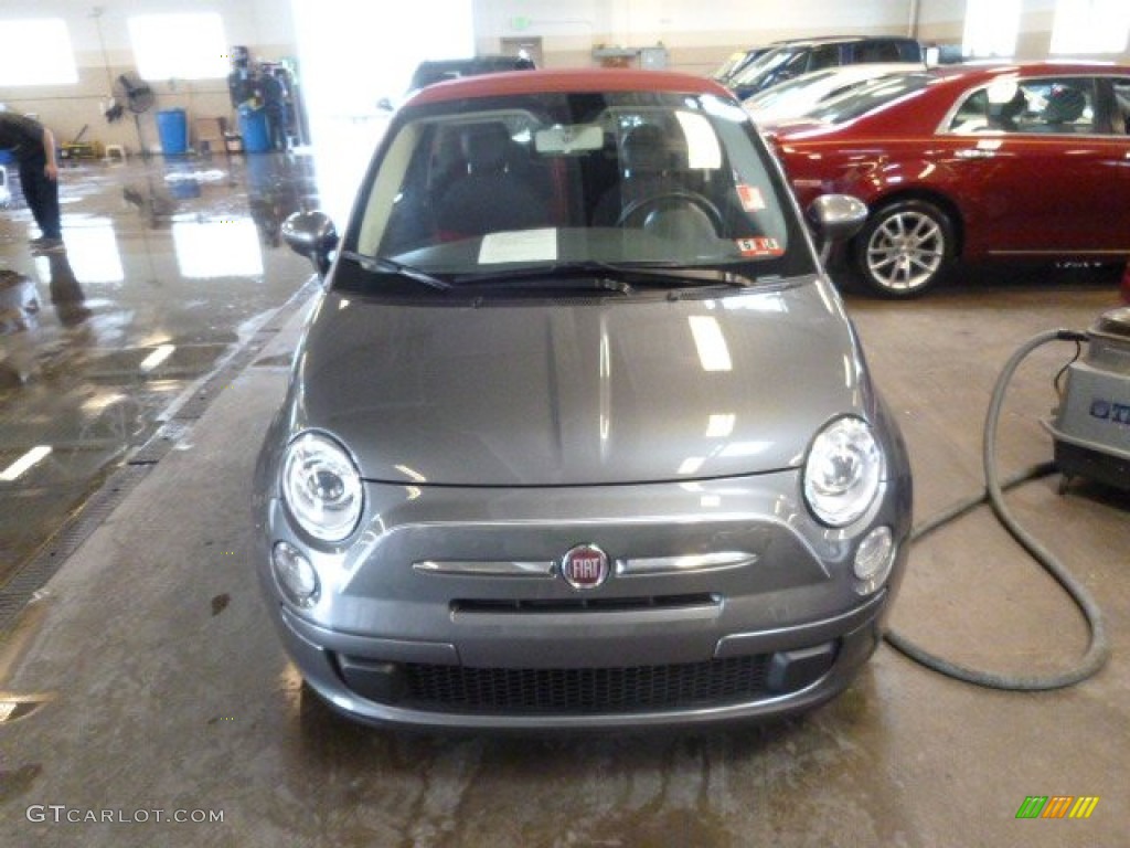 2012 500 c cabrio Pop - Grigio (Grey) / Tessuto Grigio/Nero (Grey/Black) photo #2