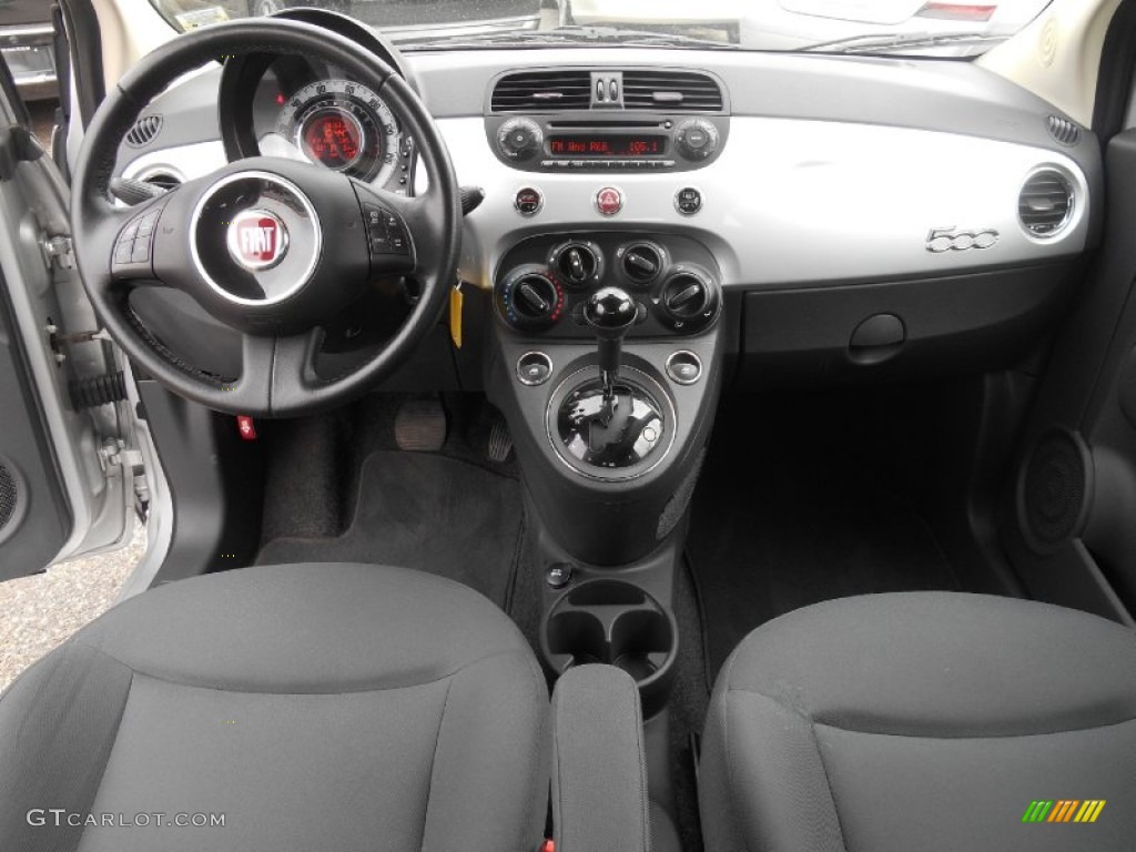 2013 Fiat 500 Pop Grigio/Nero (Gray/Black) Dashboard Photo #93308754