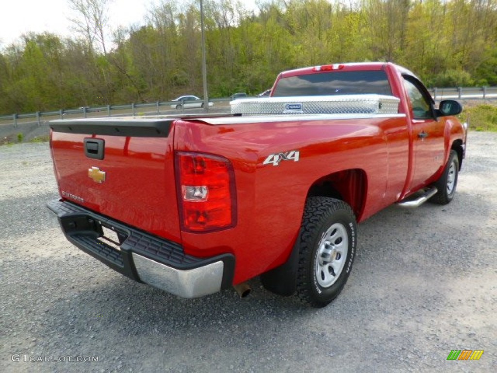 2012 Silverado 1500 Work Truck Regular Cab 4x4 - Victory Red / Dark Titanium photo #7