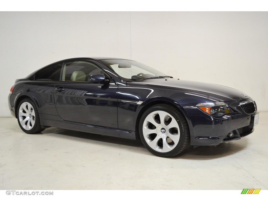 2007 6 Series 650i Coupe - Monaco Blue Metallic / Cream Beige photo #2
