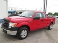 2014 Vermillion Red Ford F150 XL SuperCab  photo #2