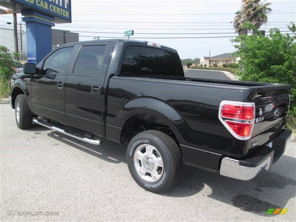 2014 F150 XLT SuperCrew - Tuxedo Black / Steel Grey photo #9