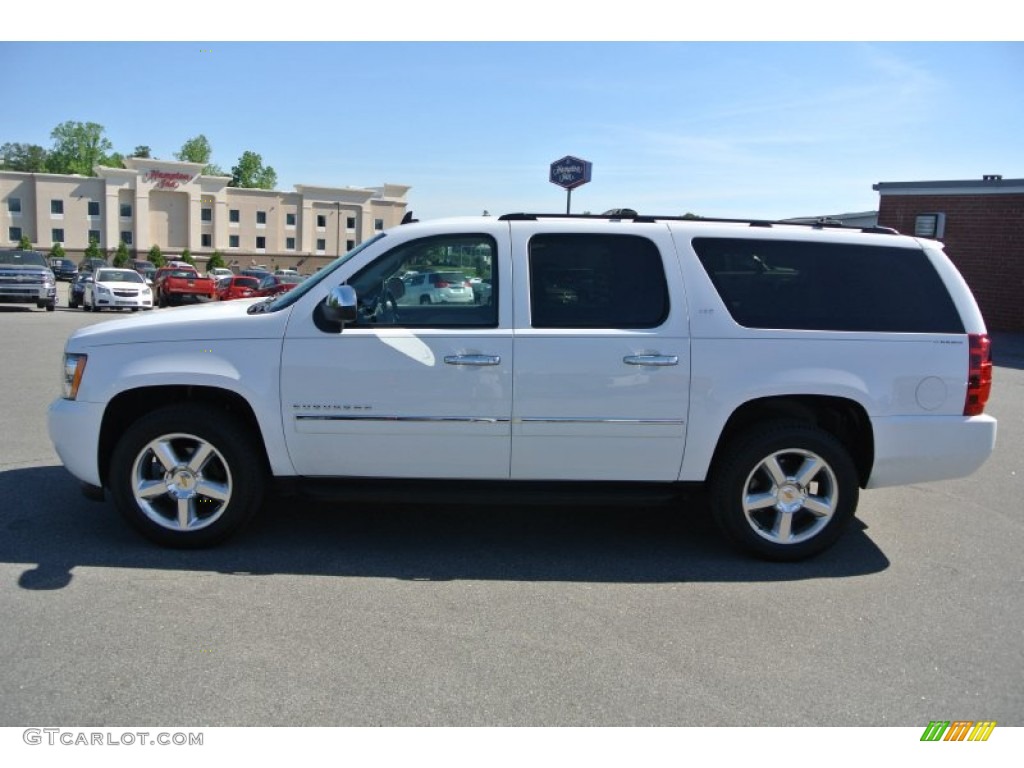 2011 Suburban LTZ 4x4 - Summit White / Light Titanium/Dark Titanium photo #3