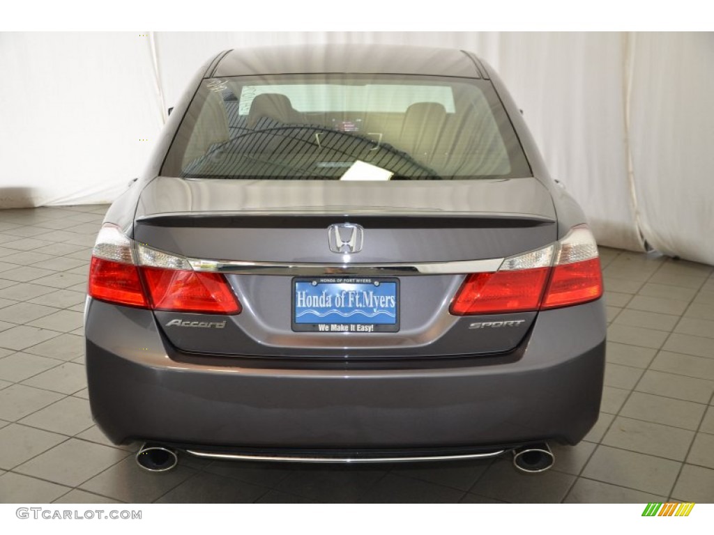 2014 Accord Sport Sedan - Modern Steel Metallic / Black photo #8