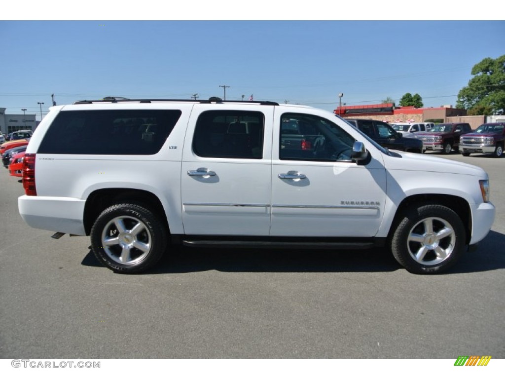 2011 Suburban LTZ 4x4 - Summit White / Light Titanium/Dark Titanium photo #6