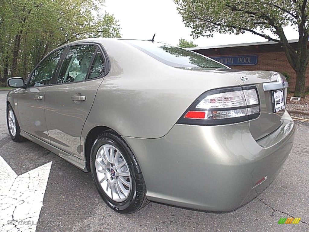 2008 9-3 2.0T Sport Sedan - Pepper Green Metallic / Parchment photo #3