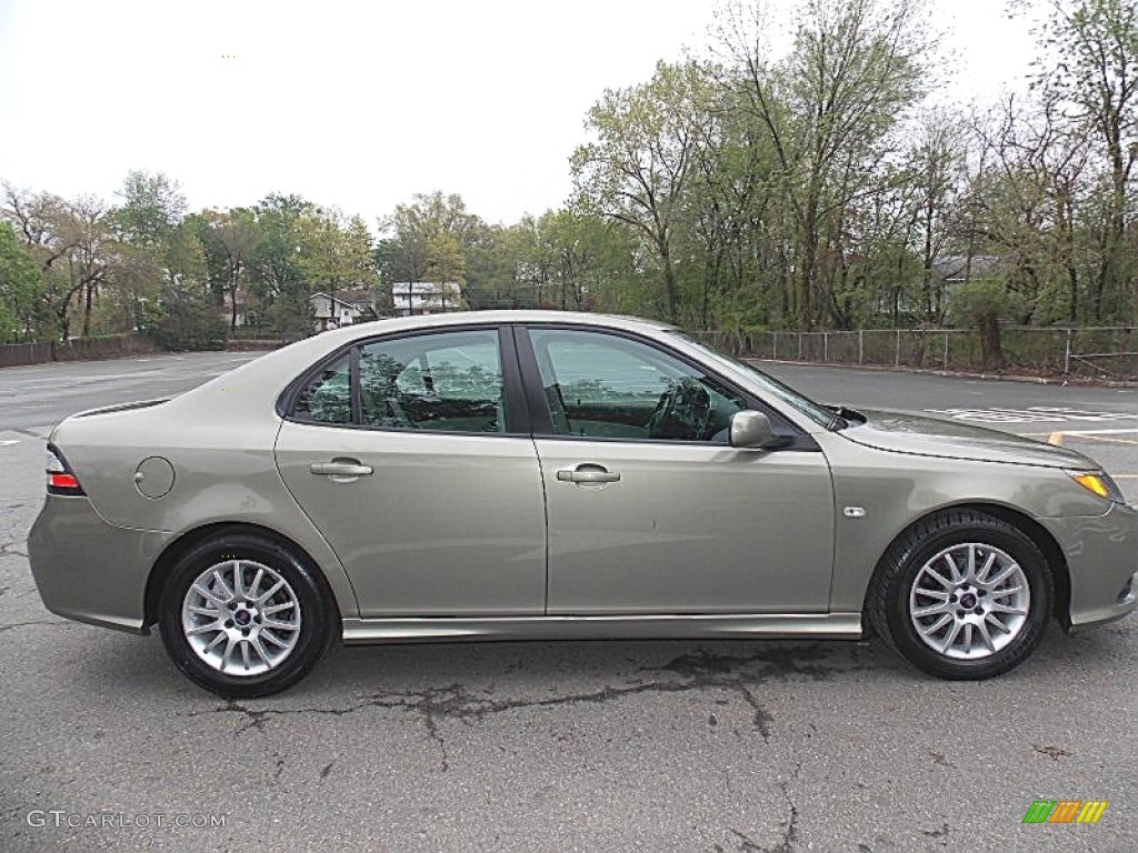 2008 9-3 2.0T Sport Sedan - Pepper Green Metallic / Parchment photo #6