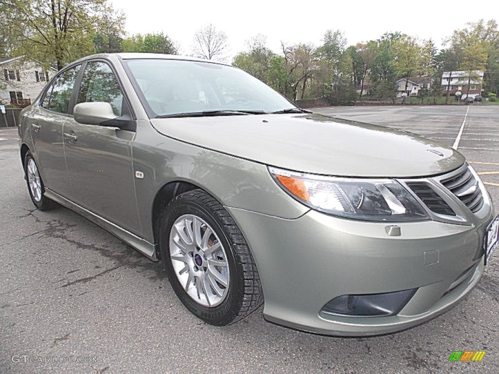 2008 9-3 2.0T Sport Sedan - Pepper Green Metallic / Parchment photo #7