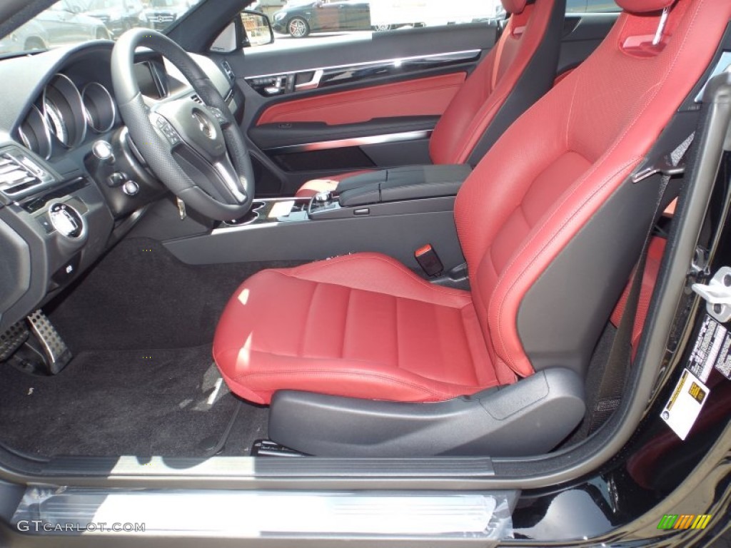 Red/Black Interior 2014 Mercedes-Benz E 350 Coupe Photo #93318274
