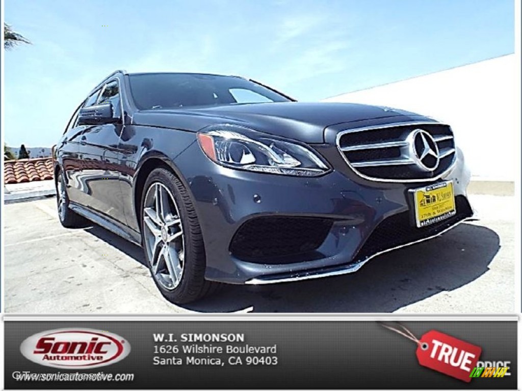 2014 E 350 4Matic Wagon - Steel Gray Metallic / Black photo #1