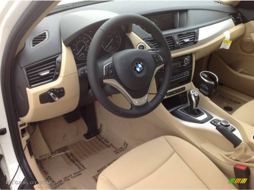 Beige Interior 2015 BMW X1 sDrive28i Photo #93319831