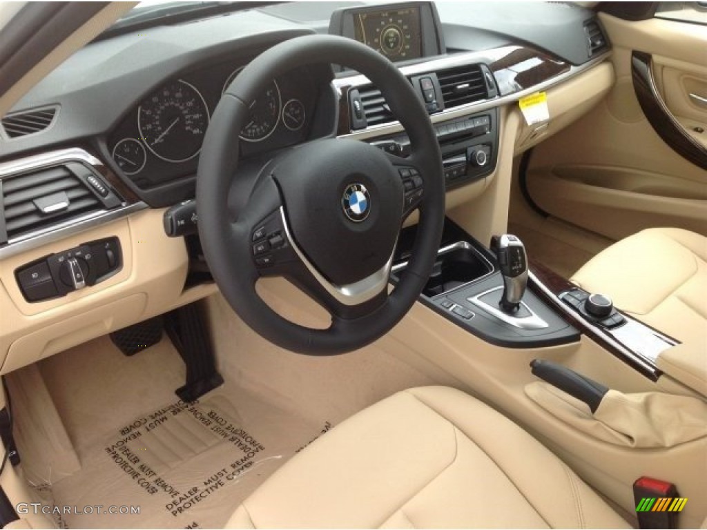 Venetian Beige Interior 2014 BMW 3 Series 328i Sedan Photo #93320383