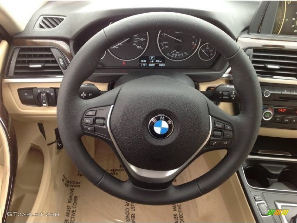 2014 3 Series 328i Sedan - Alpine White / Venetian Beige photo #9