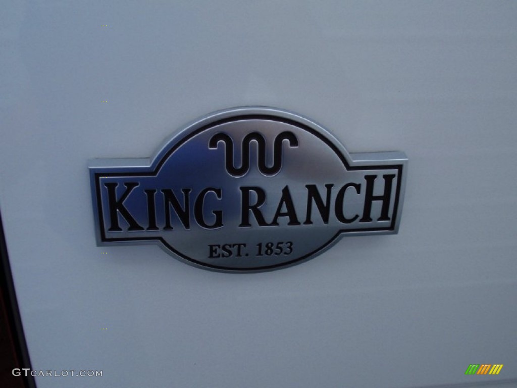 2014 F250 Super Duty King Ranch Crew Cab 4x4 - Oxford White / King Ranch Chaparral Leather/Adobe Trim photo #20
