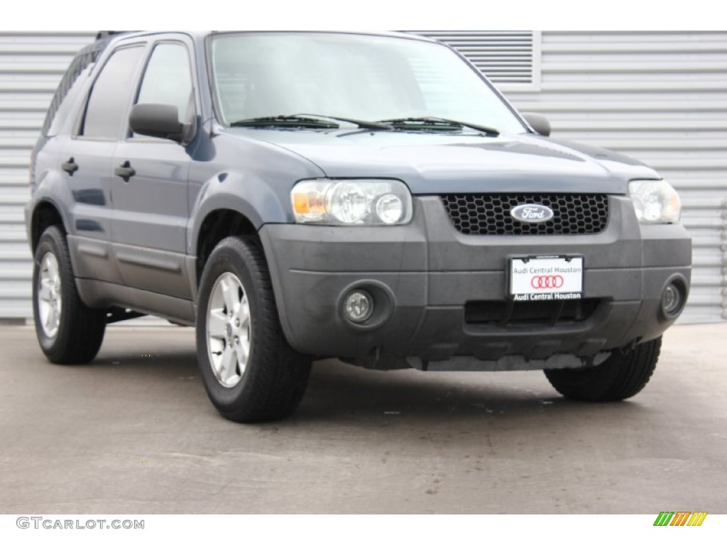 2005 Escape XLT - Norsea Blue Metallic / Medium/Dark Flint Grey photo #1