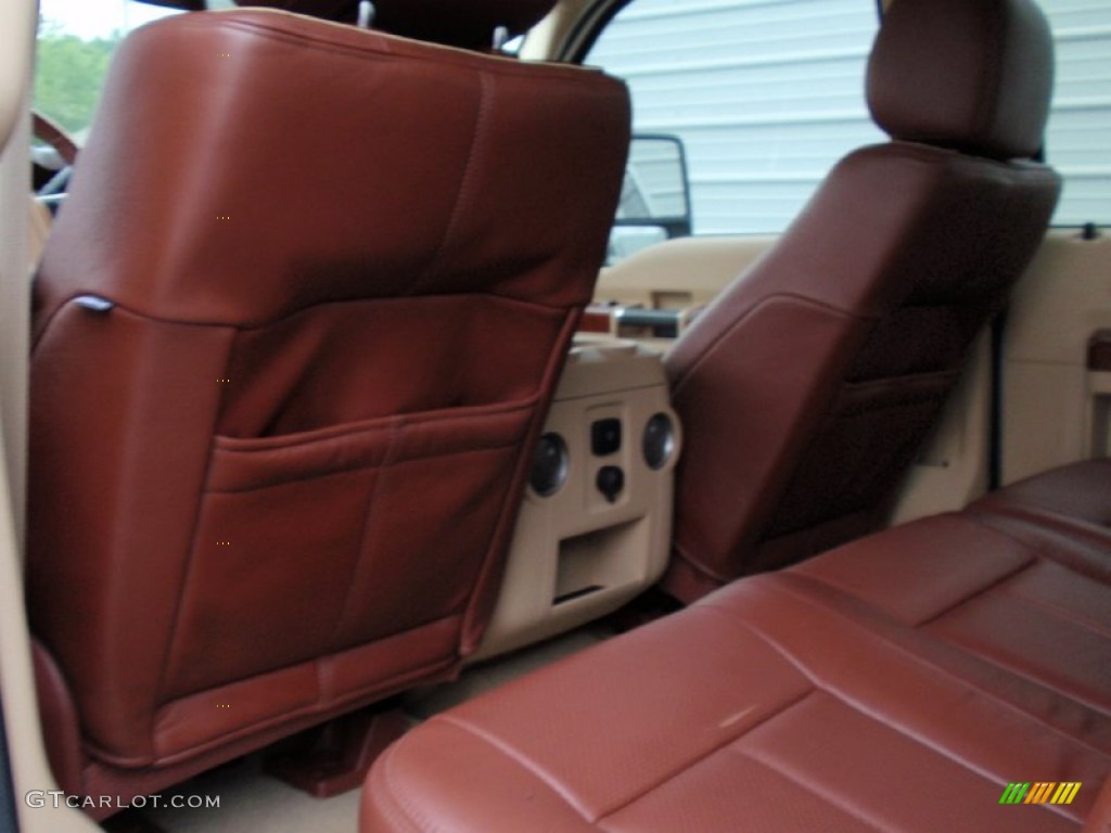 2014 F250 Super Duty King Ranch Crew Cab 4x4 - Oxford White / King Ranch Chaparral Leather/Adobe Trim photo #30