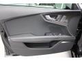 Black Valcona w/Diamond Contrast Stitching Door Panel Photo for 2014 Audi S7 #93323974