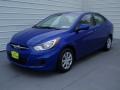 Marathon Blue - Accent GLS 4 Door Photo No. 7