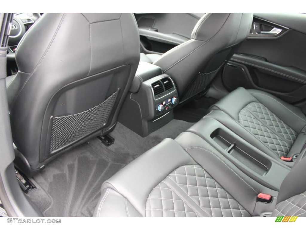 Black Valcona w/Diamond Contrast Stitching Interior 2014 Audi S7 Prestige 4.0 TFSI quattro Photo #93324640
