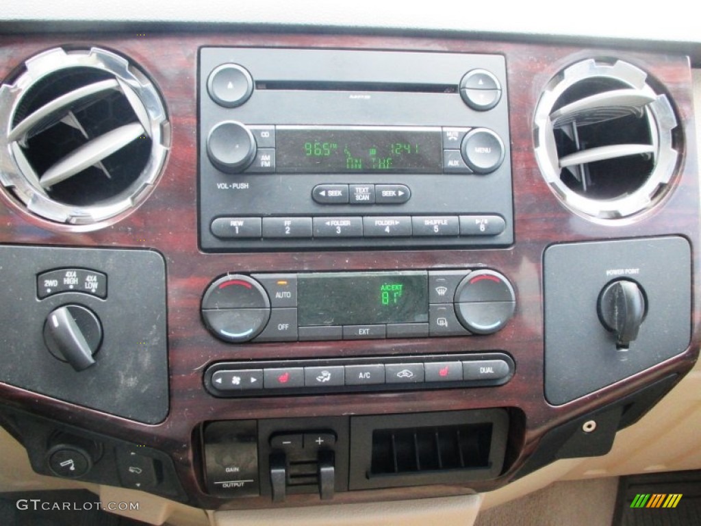 2008 F350 Super Duty Lariat Crew Cab 4x4 Dually - Forest Green Metallic / Camel photo #9