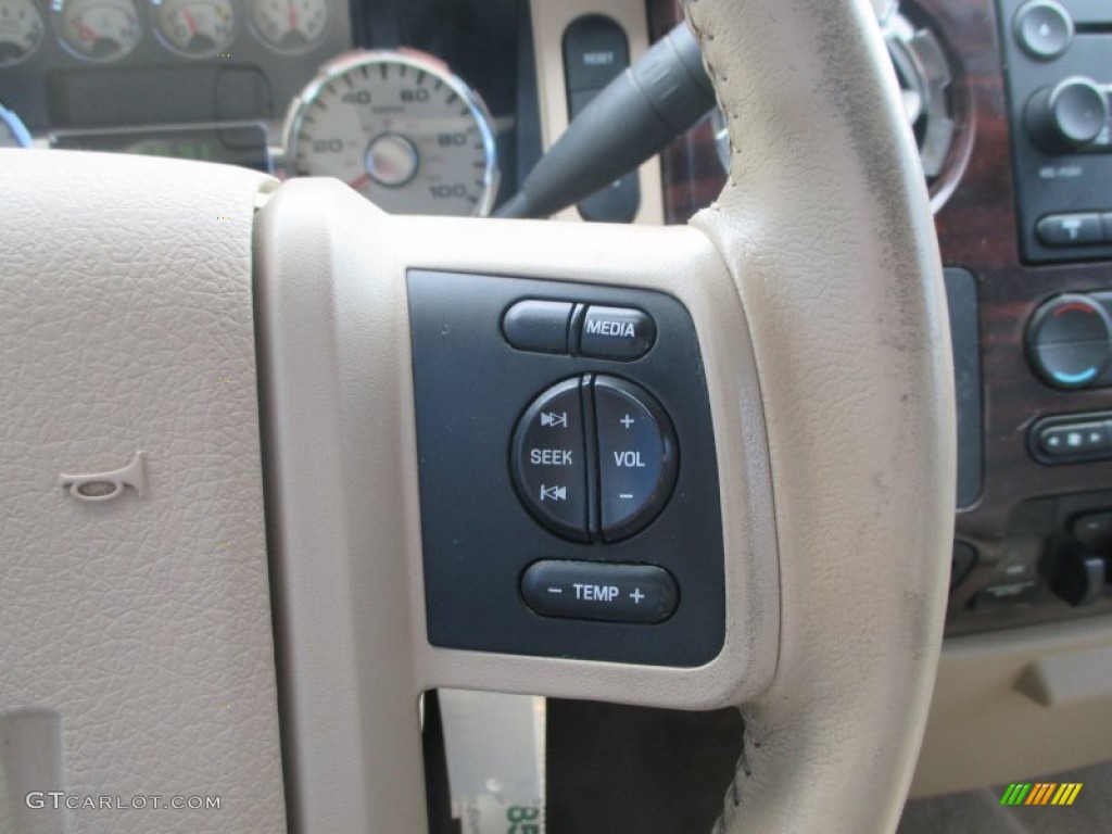 2008 F350 Super Duty Lariat Crew Cab 4x4 Dually - Forest Green Metallic / Camel photo #14