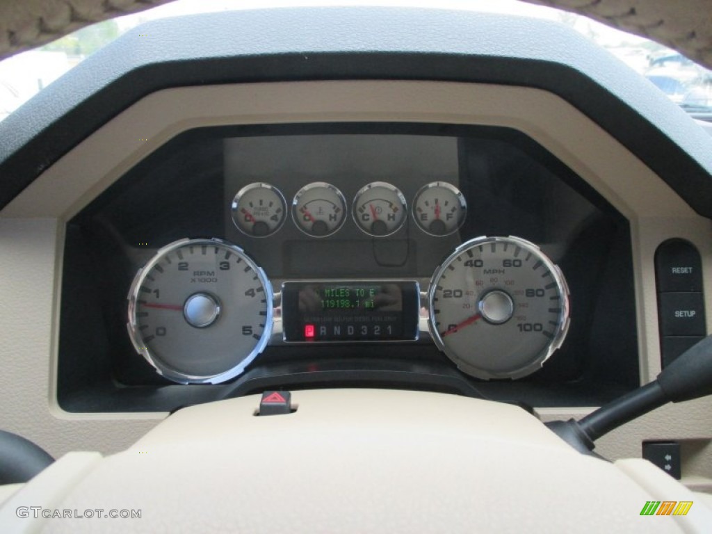 2008 F350 Super Duty Lariat Crew Cab 4x4 Dually - Forest Green Metallic / Camel photo #16