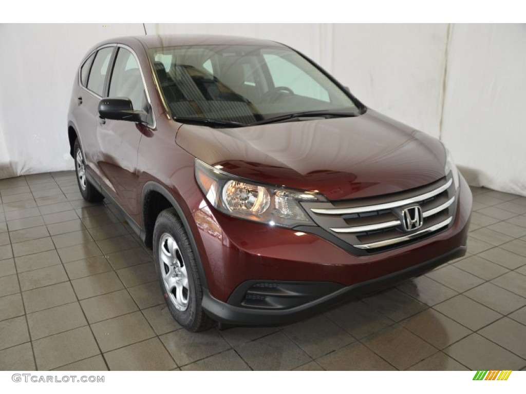 2014 CR-V LX - Basque Red Pearl II / Gray photo #1