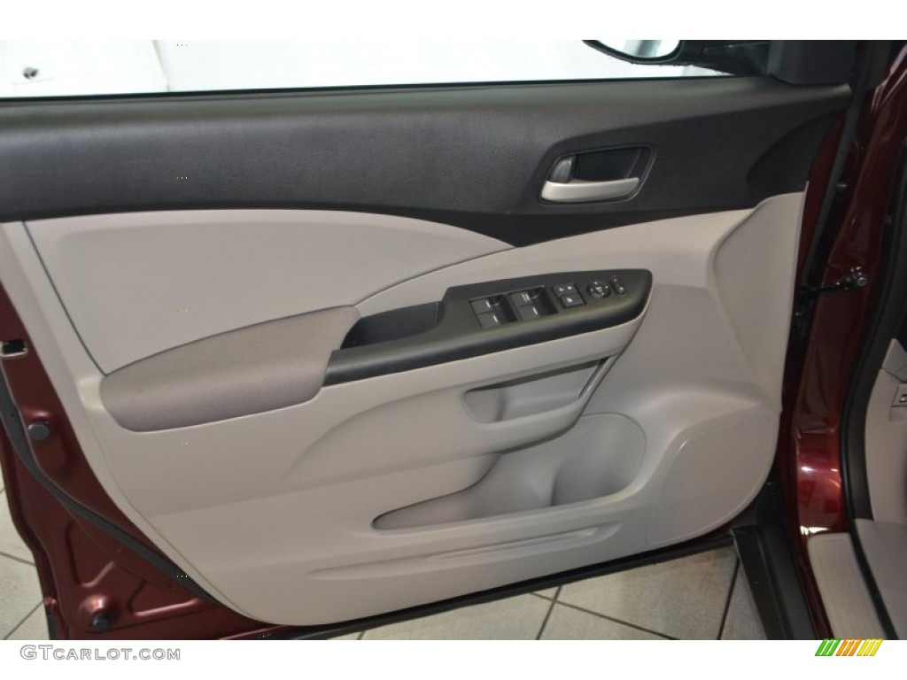 2014 CR-V LX - Basque Red Pearl II / Gray photo #9