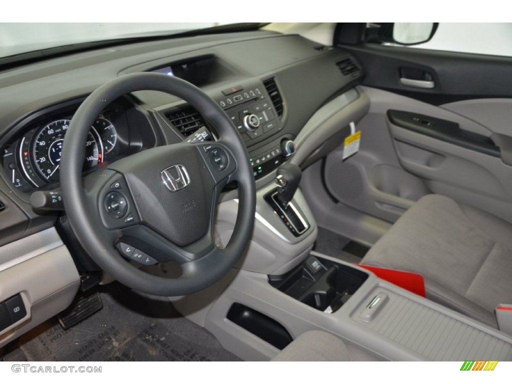 2014 CR-V LX - Basque Red Pearl II / Gray photo #10