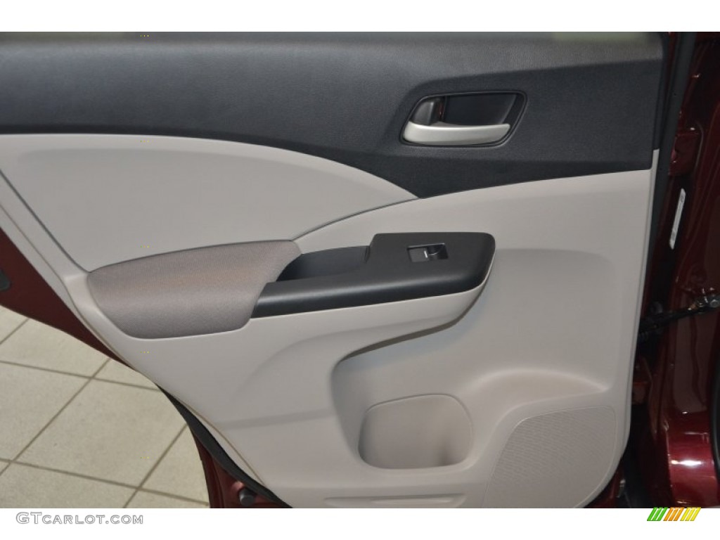 2014 CR-V LX - Basque Red Pearl II / Gray photo #24