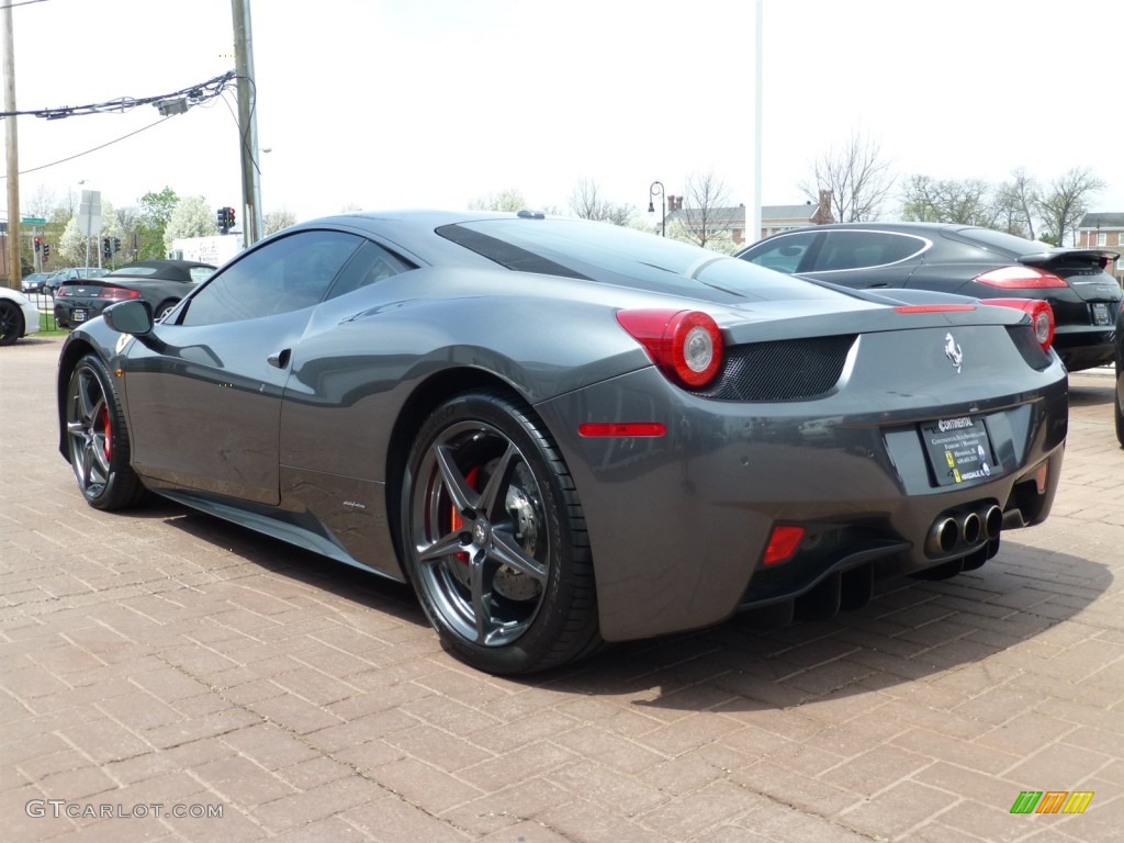 2011 458 Italia - Grigio Silverstone (Dark Grey) / Nero (Black) photo #3
