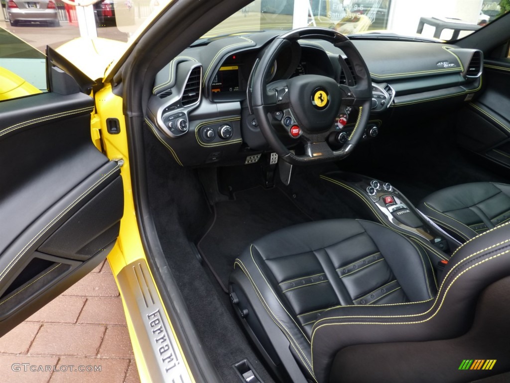 Nero (Black) Interior 2011 Ferrari 458 Italia Photo #93334867