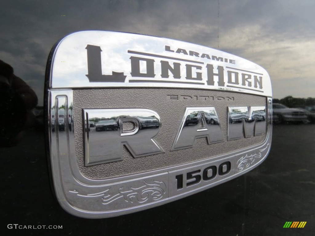 2014 1500 Laramie Longhorn Crew Cab - Black / Longhorn Canyon Brown/Light Frost photo #6